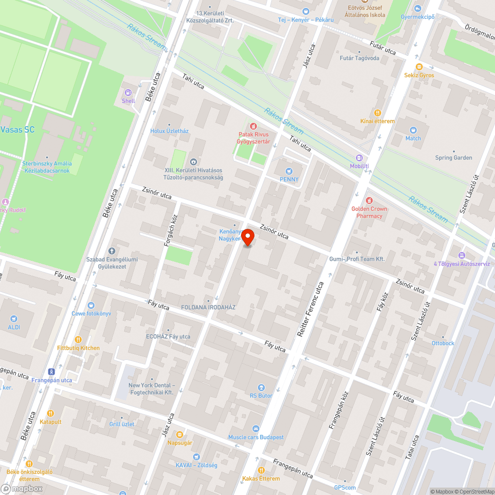 Építkezéshez kapcsolódó mobil WC bejelentés helye