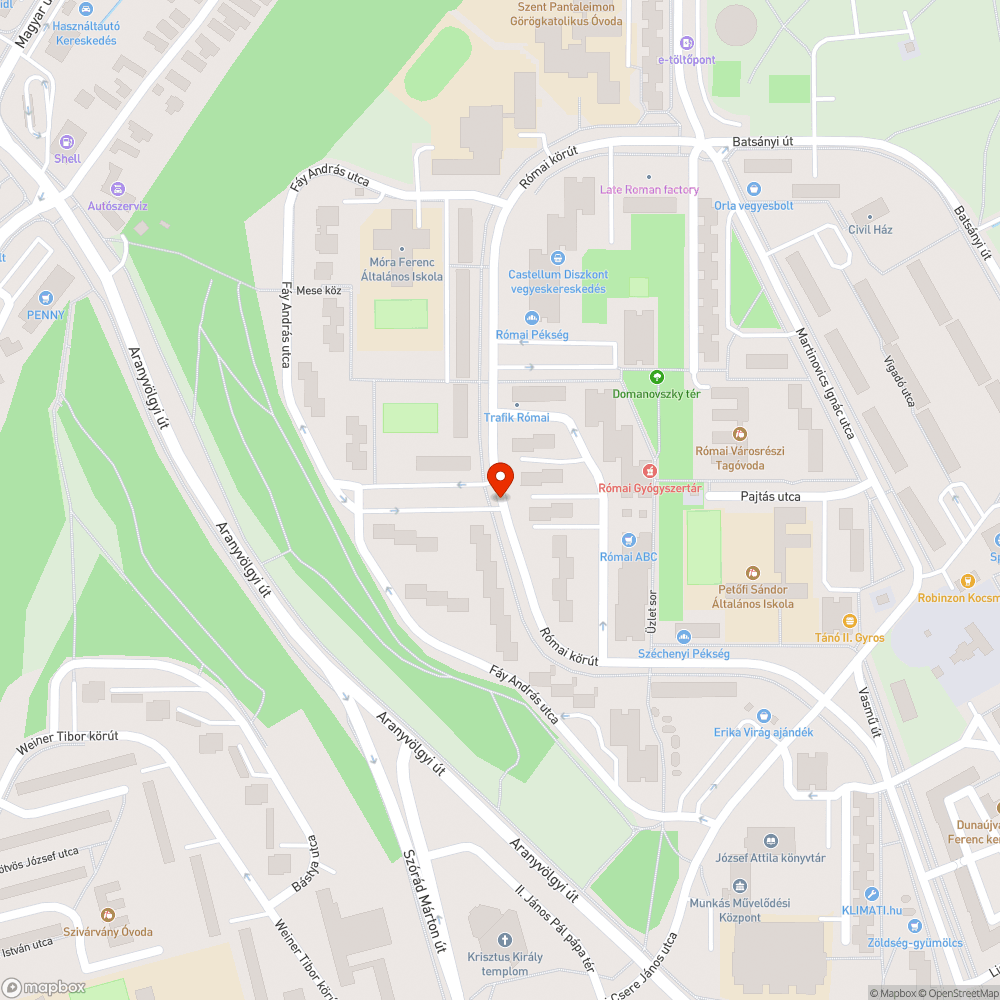 nyitott oszlopajtó bejelentés helye