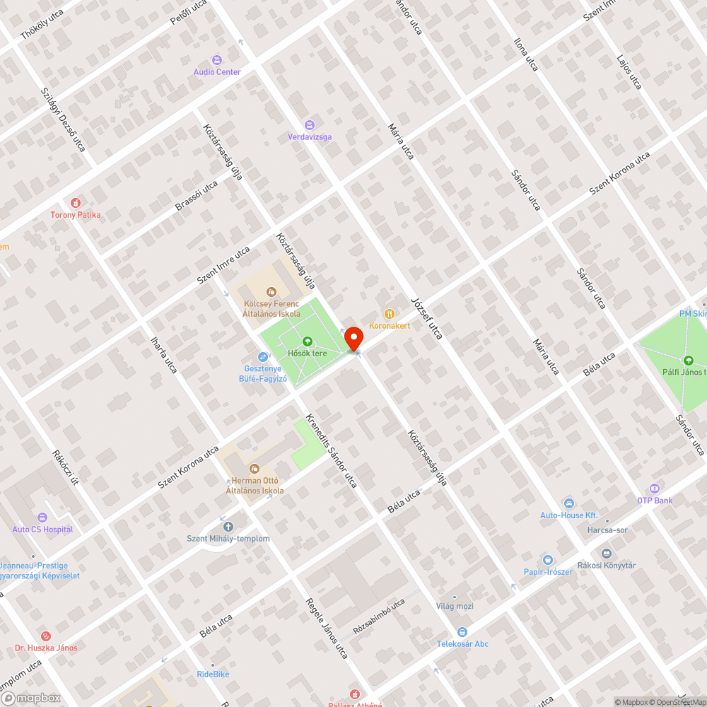 Lekopott útburkolati jel bejelentés helye