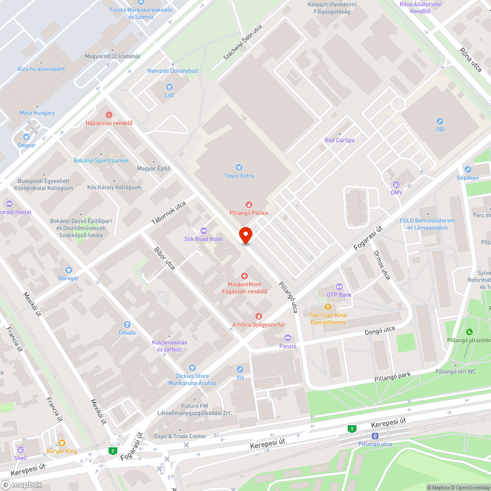 Felfestés hiánya a Pillangó utcán bejelentés helye