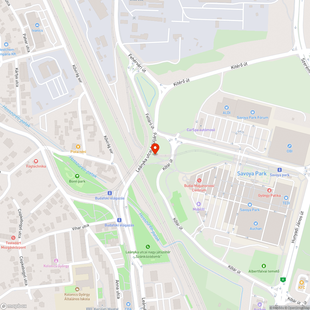 Szemét bejelentés helye