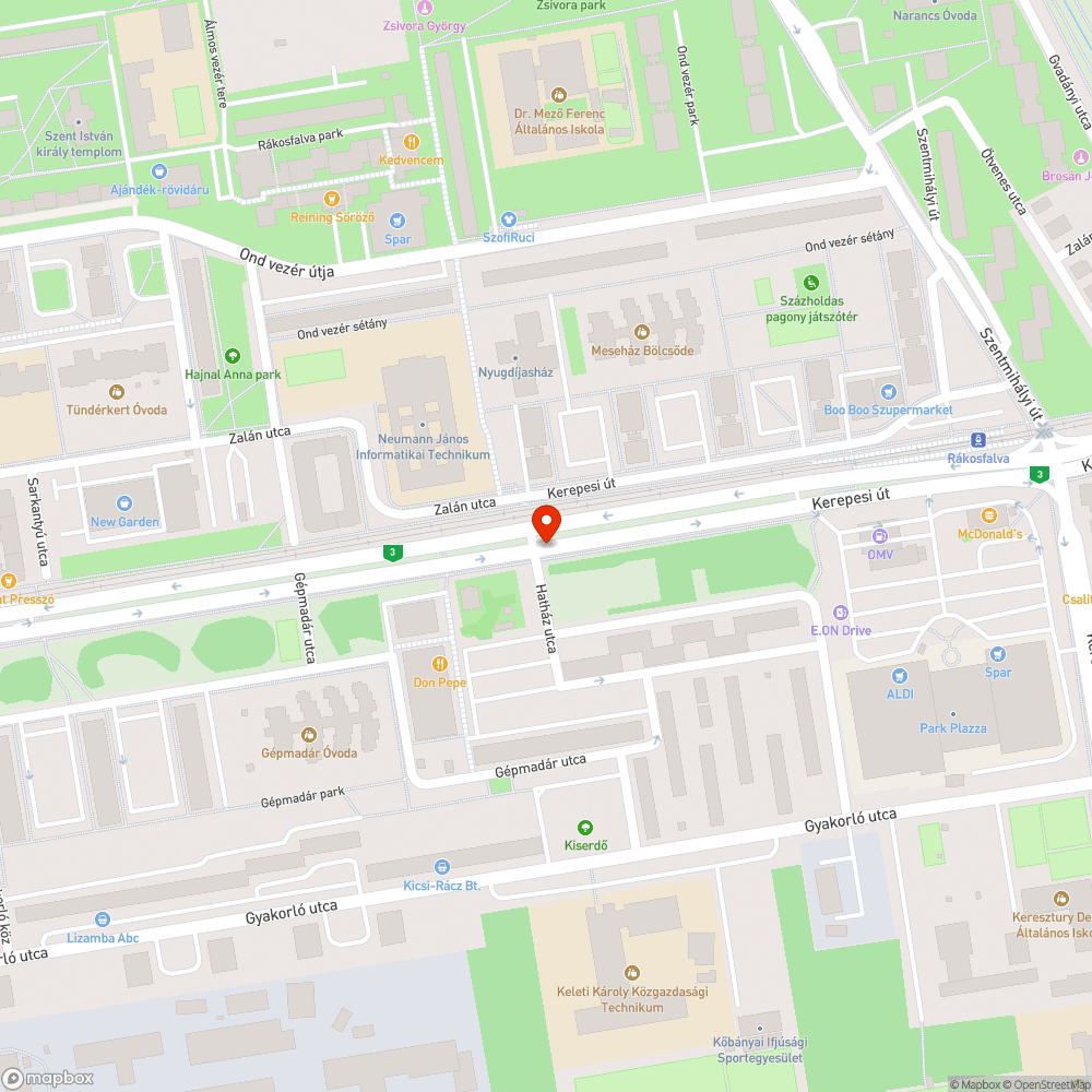 Leszakadt cső a korlátban bejelentés helye