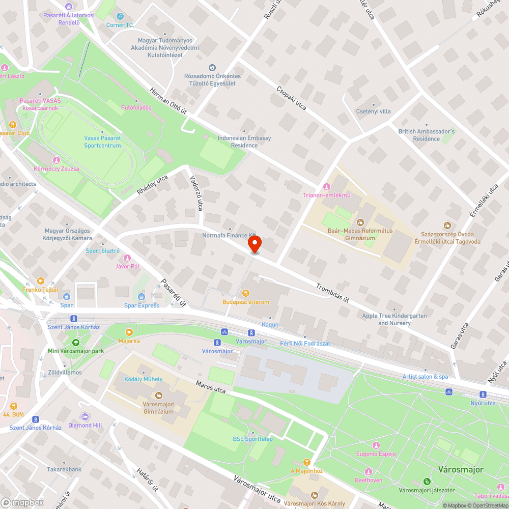 Járdán Parkolás bejelentés helye