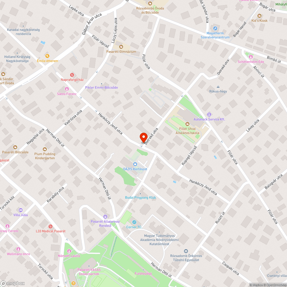 Kidöntött fa bejelentés helye