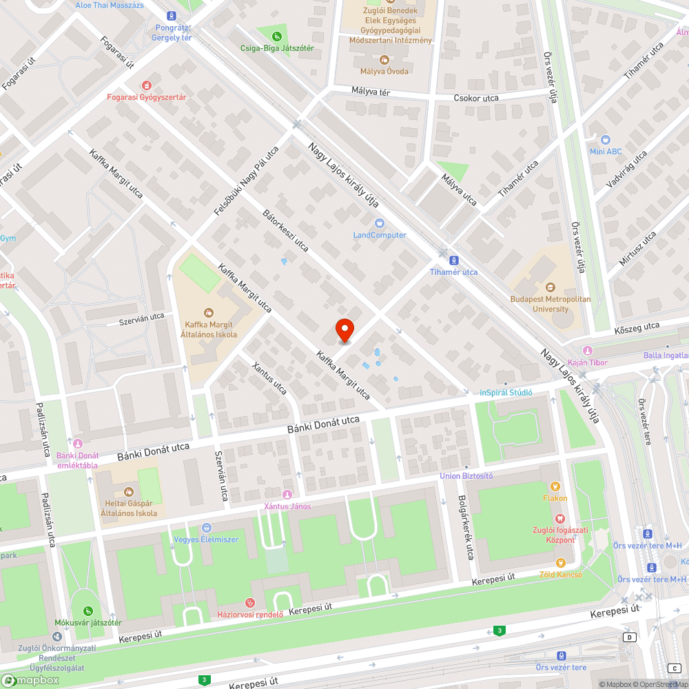 Elhagyott szekrény bejelentés helye