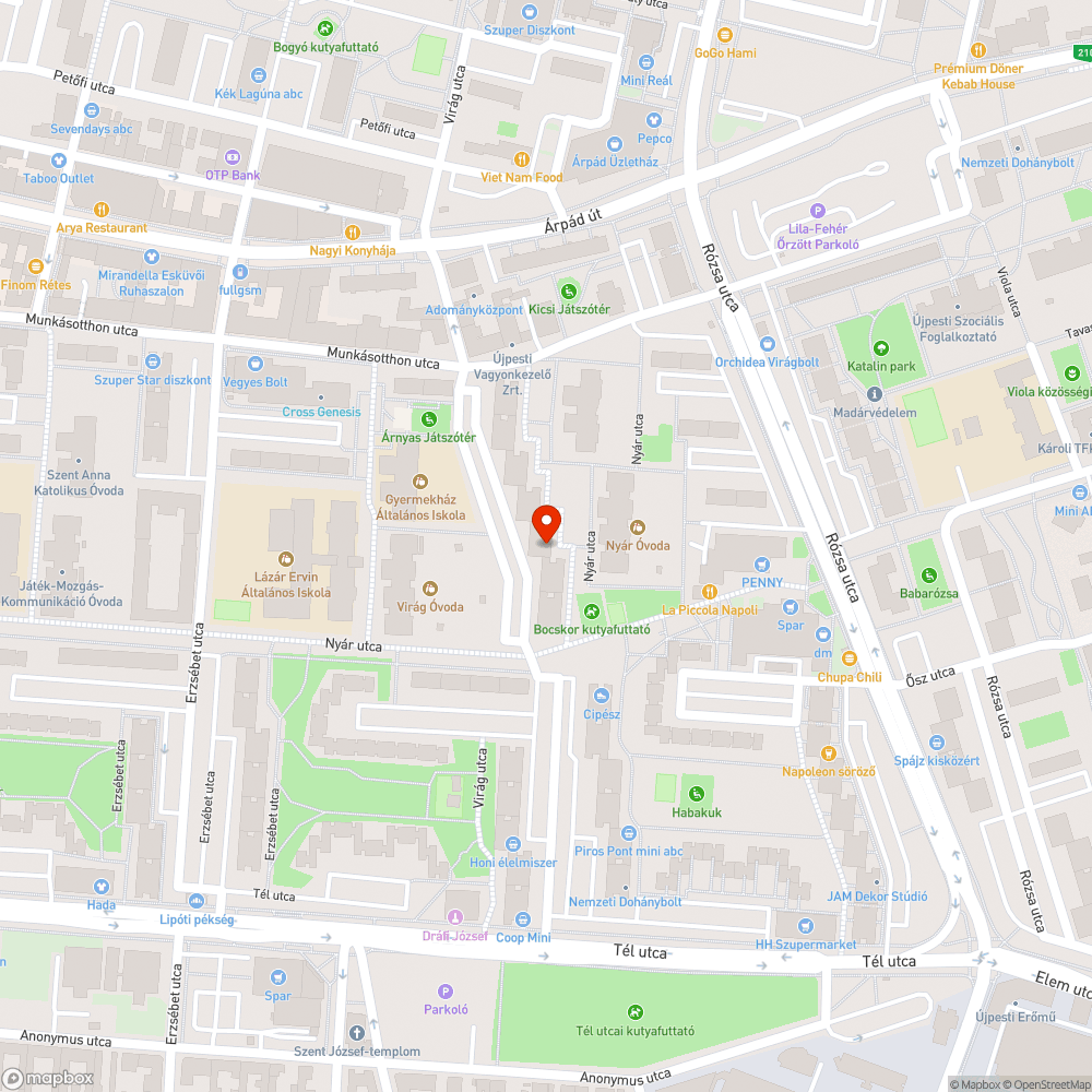 Kátyú bejelentés helye