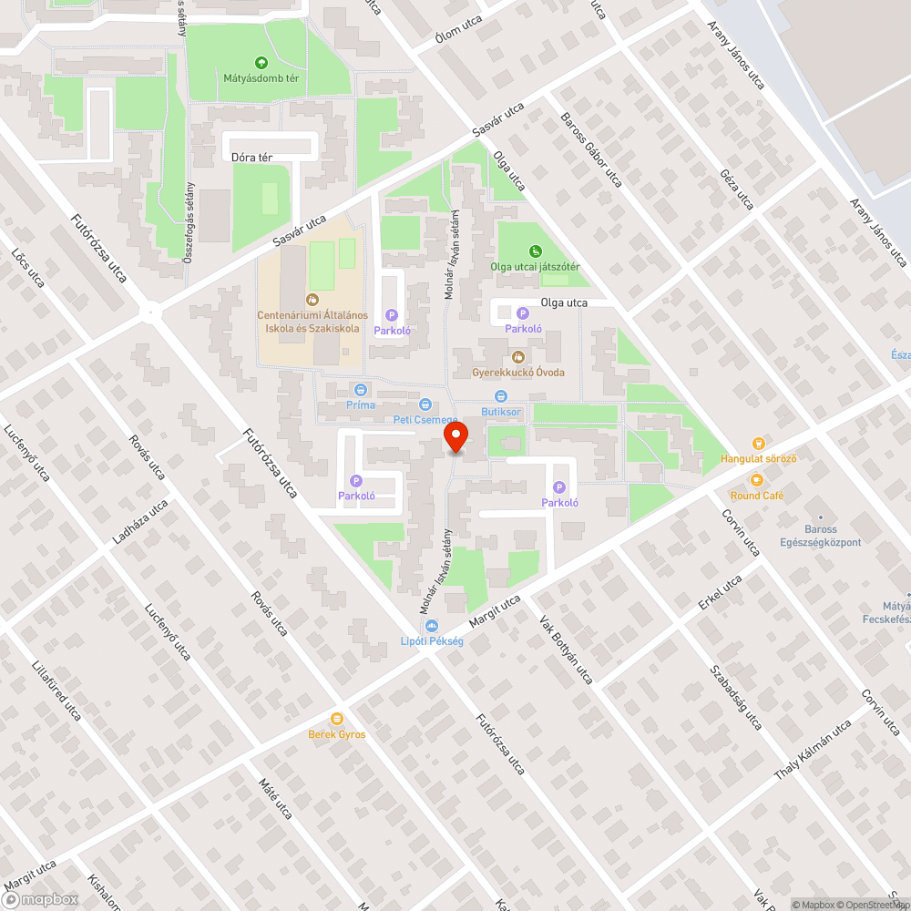 Otthagyott autó bejelentés helye