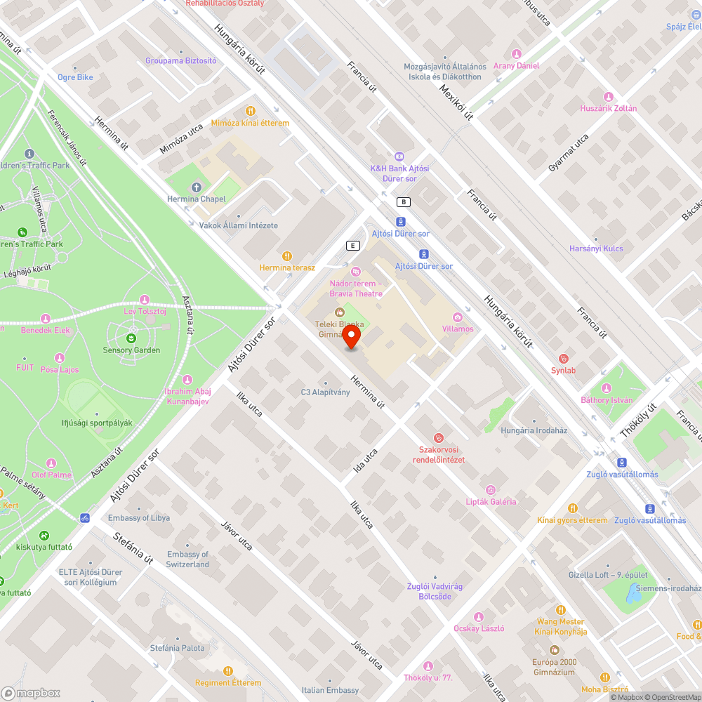 Zugló, Ajtósi-Hermina sarok, iskolai reggelek káosza bejelentés helye