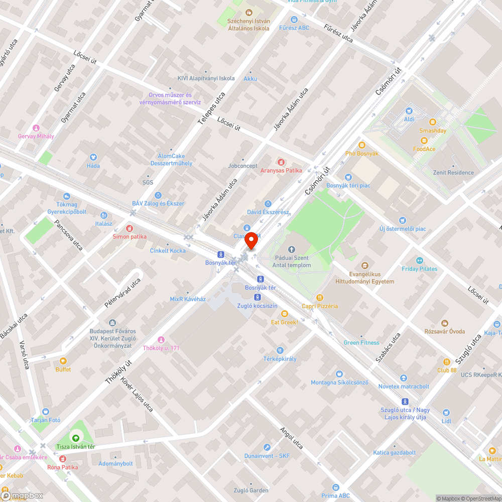 Nagy kátyú bejelentés helye