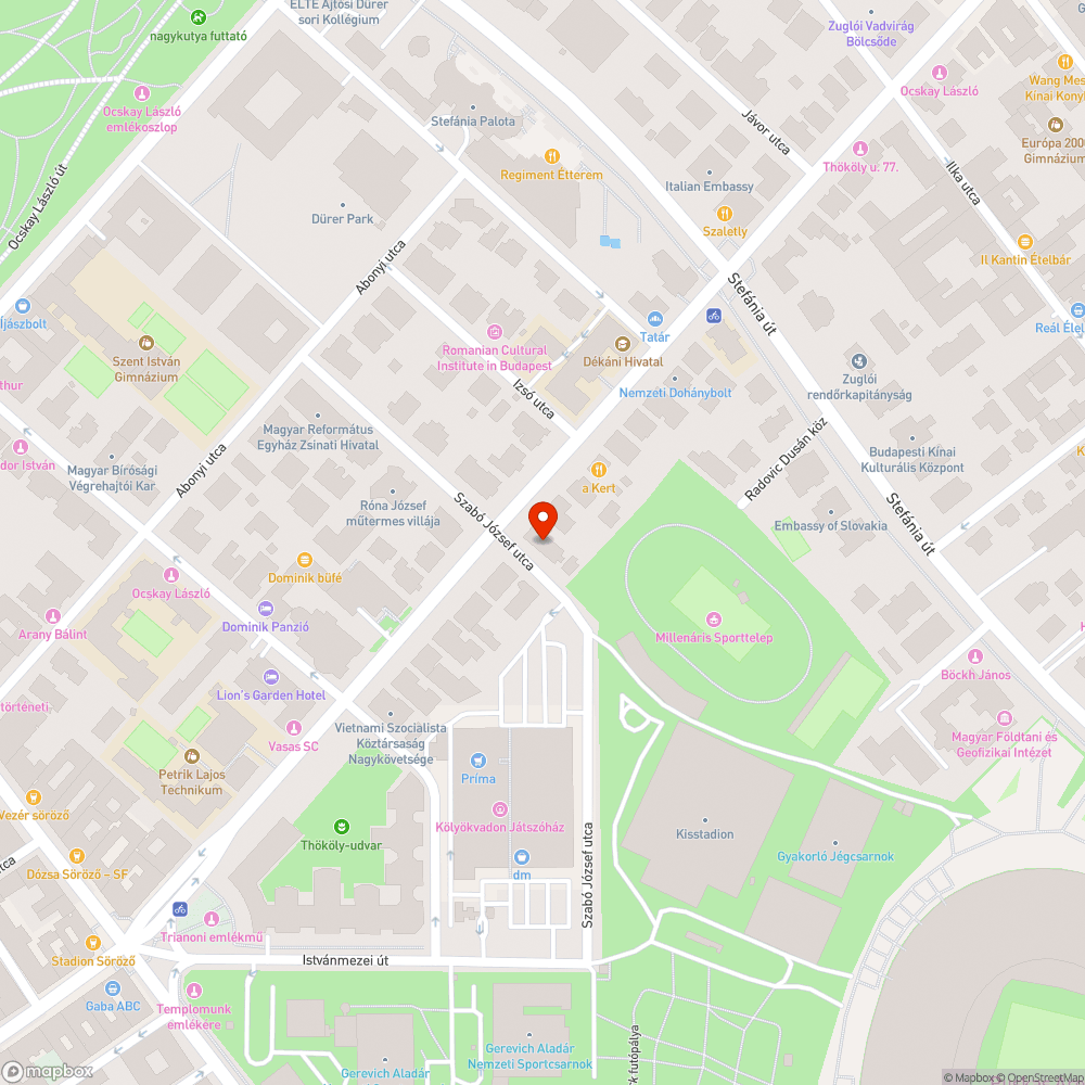 A XIV. kerületi parkolóórák gombjai nem látszanak este bejelentés helye