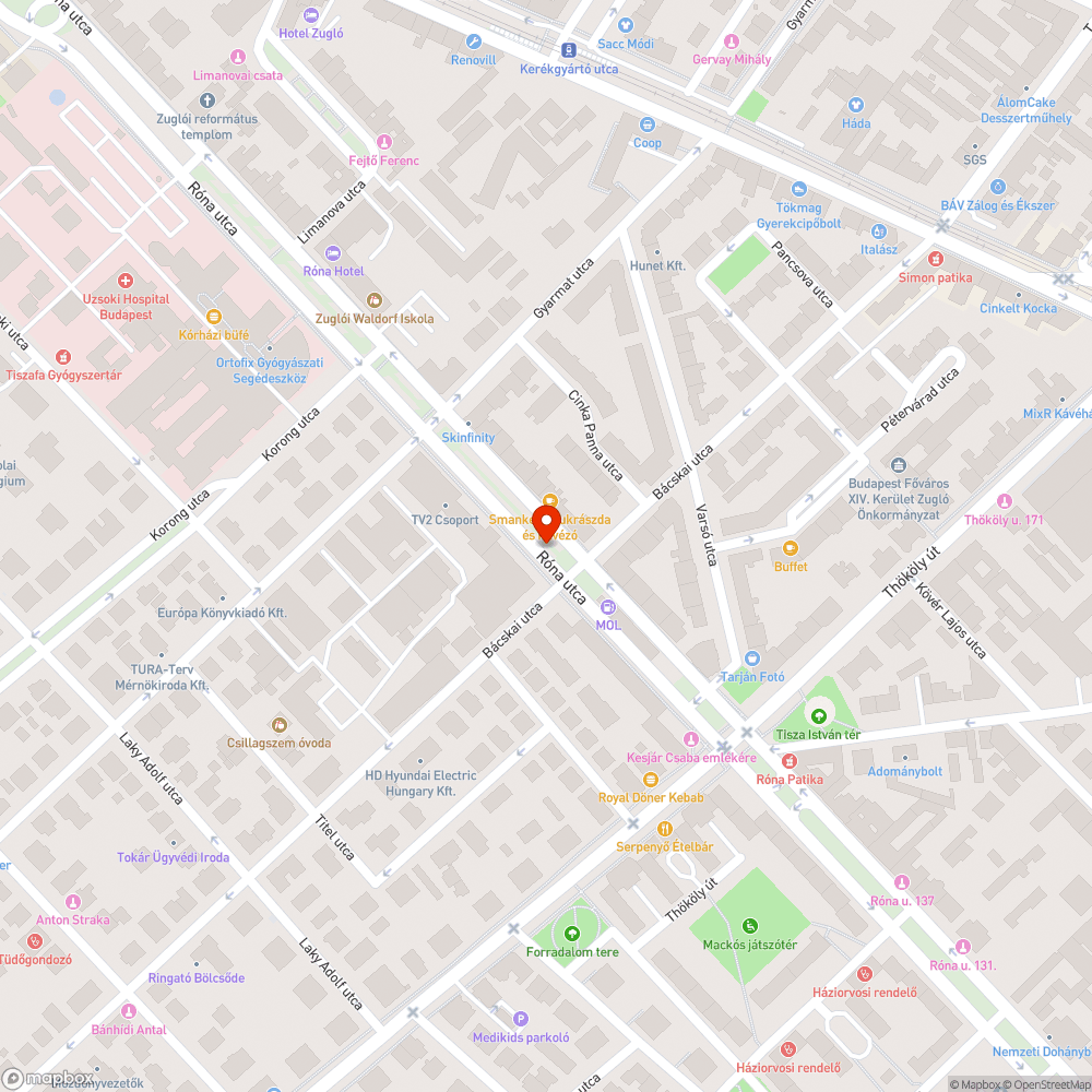 Kopott Zebrák/kátyú a zebra közepén/tükör bejelentés helye