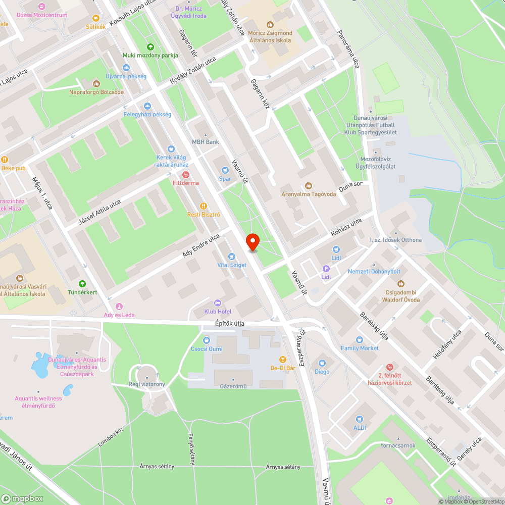 nyitott oszlopajtó bejelentés helye