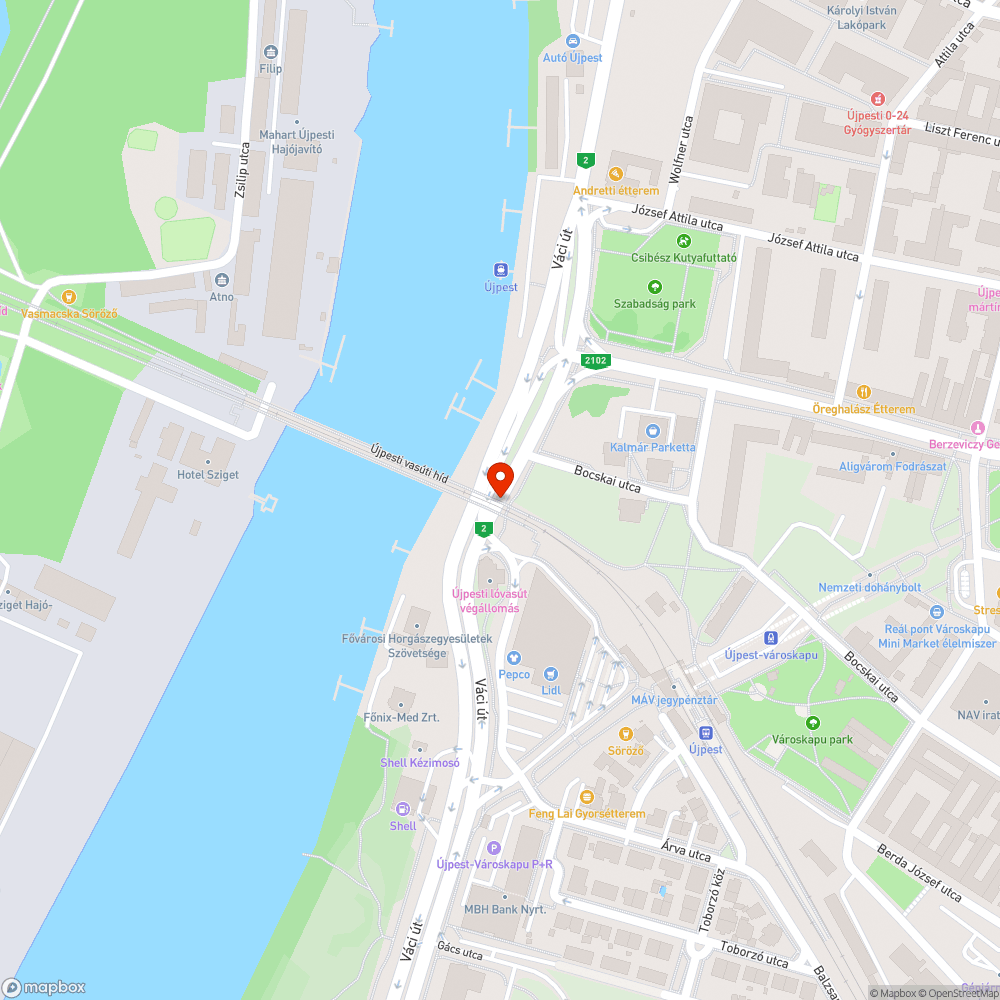 Madárkakás járda bejelentés helye