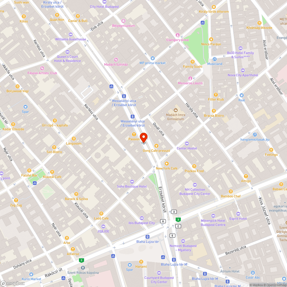 Elmozdult pad bejelentés helye