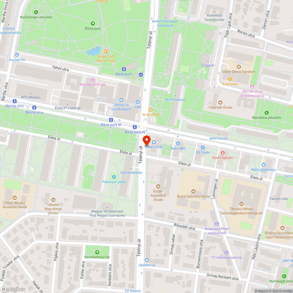 Zöldterület parkolásra használva bejelentés helye