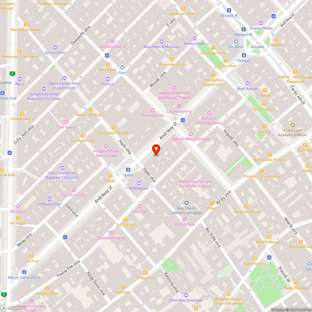 Andrássy út kandeláber bejelentés helye