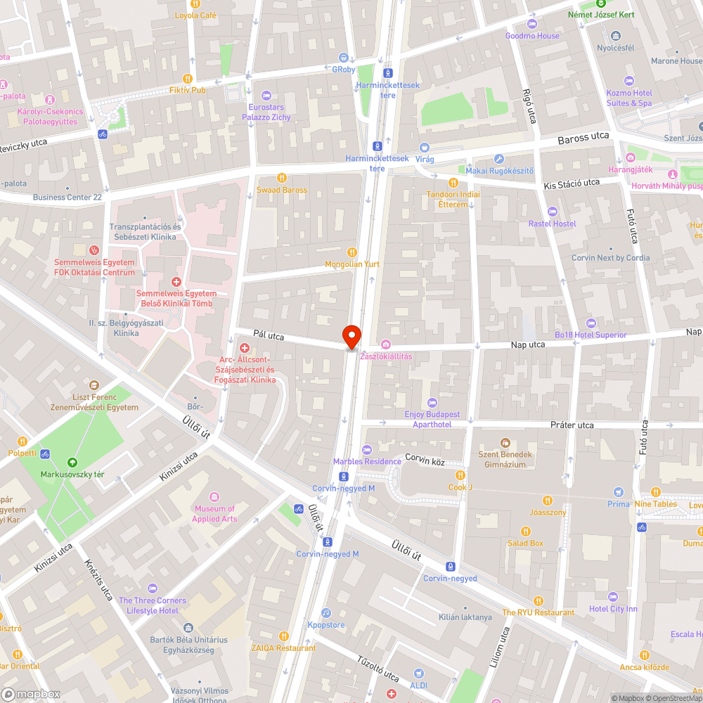 A járda folytonossága kissé hiányos, így eléggé balesetveszélyes bejelentés helye