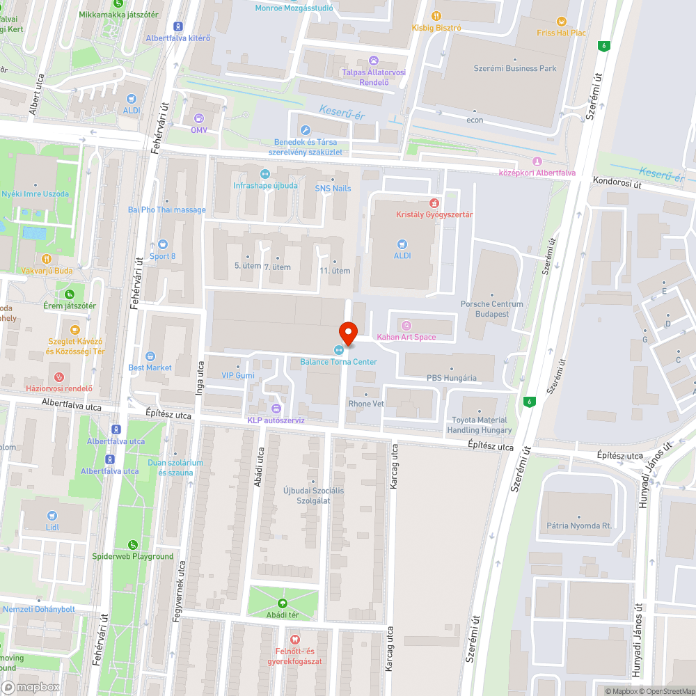 Elhagyott autó bejelentés helye