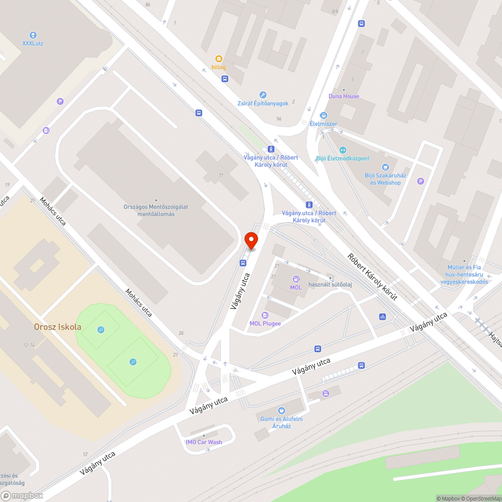 Buszmegálló takarítás bejelentés helye