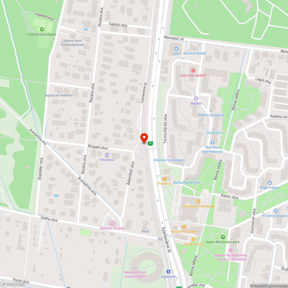 Graffitis fal bejelentés helye