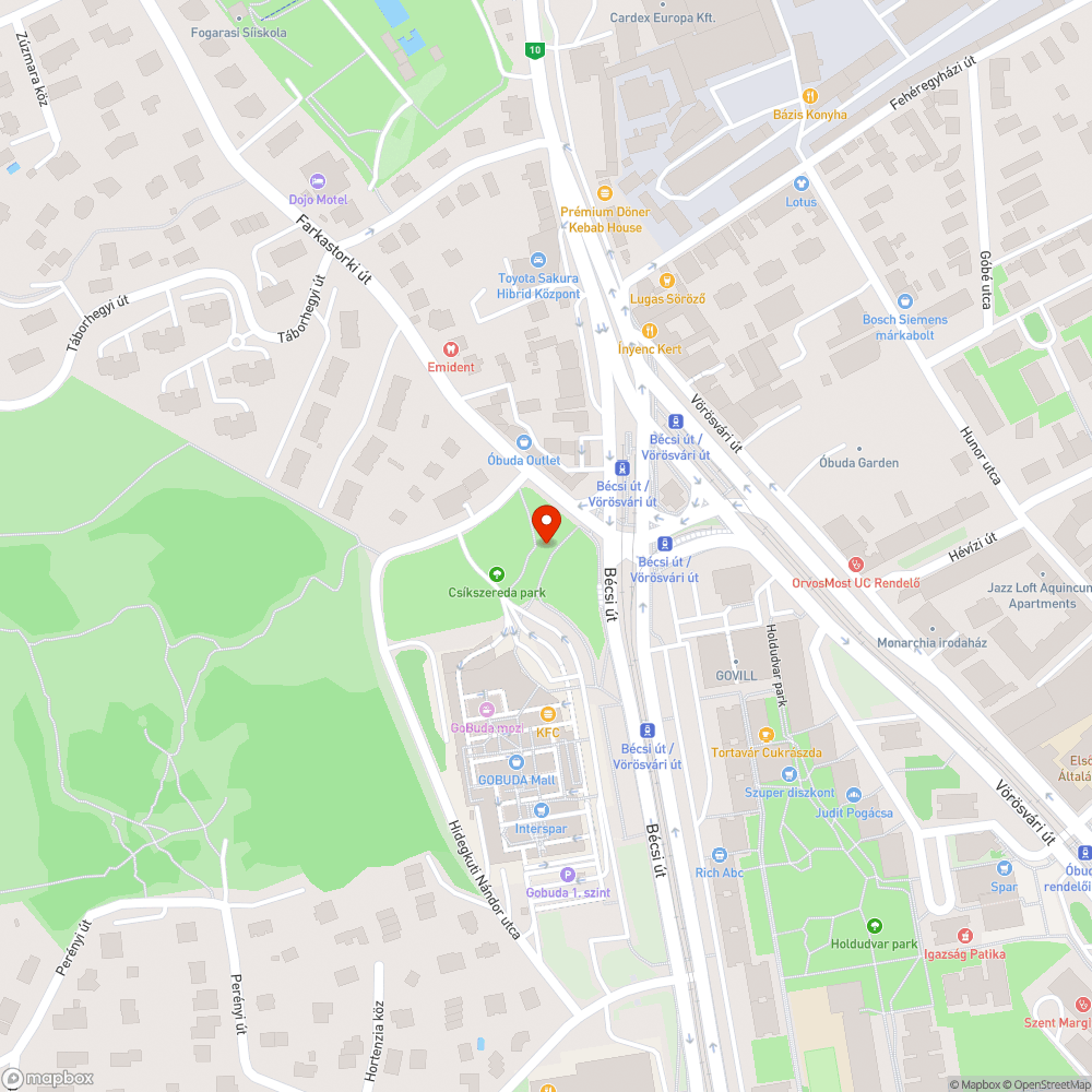 Széttört lámpabúra bejelentés helye