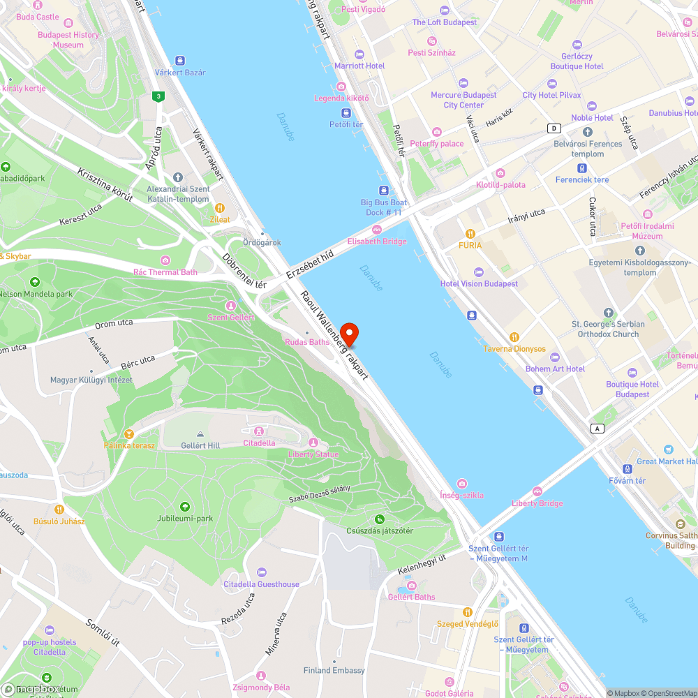 Igazi tróger munka a Szent Gellért rakparton bejelentés helye