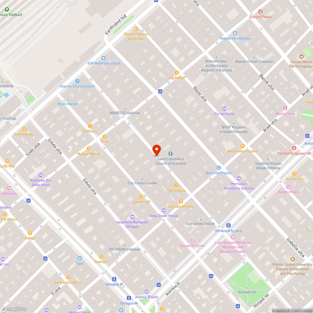 Beszakadt járda bejelentés helye