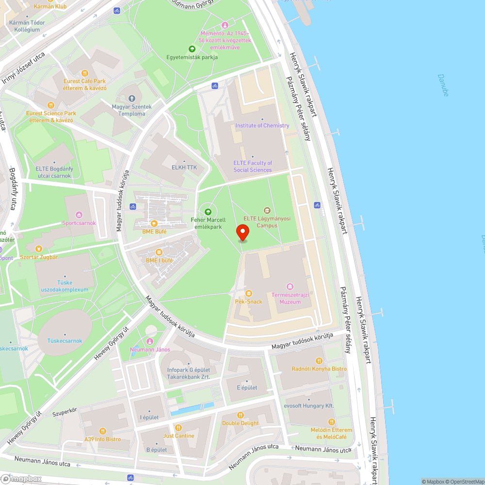 Töredezett járólapok az ELTE Lágymányosi kampuszán bejelentés helye