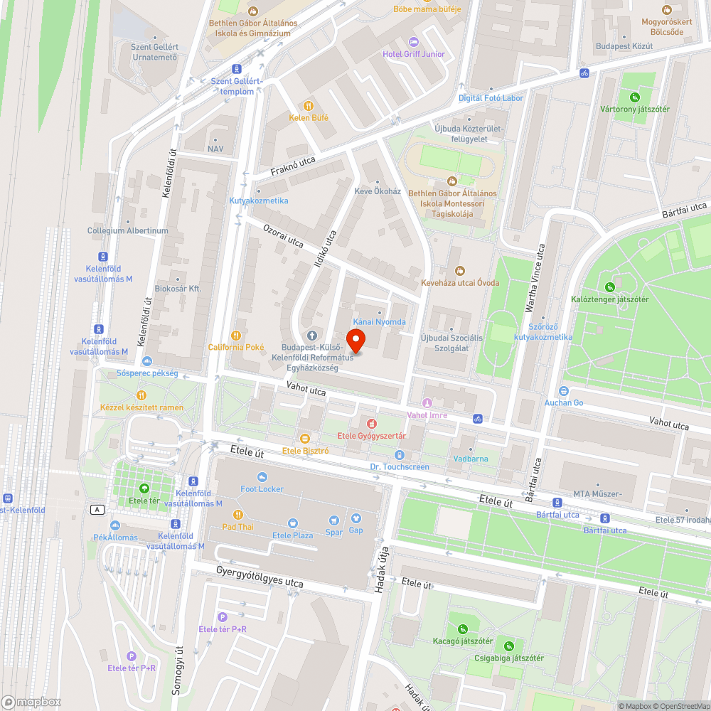 Elhagyott Transit bejelentés helye