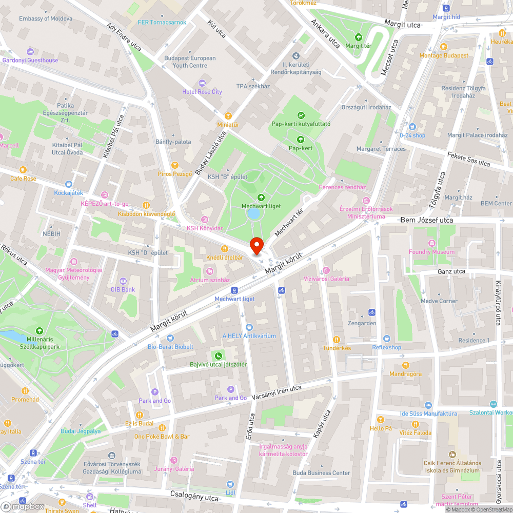 Robogó roncs a Mechwart ligetnél a járdán bejelentés helye