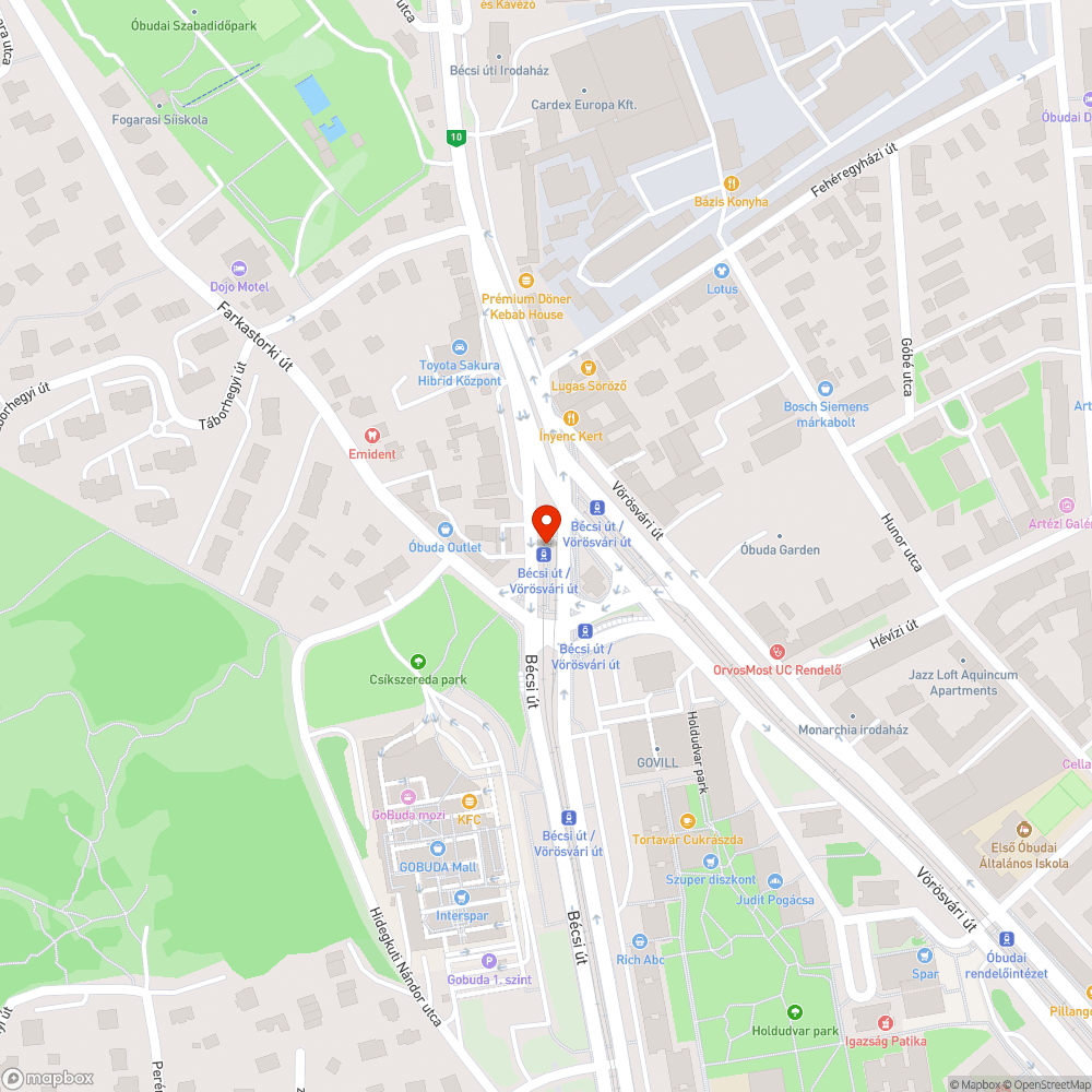 Indulás, érkezés bejelentés helye