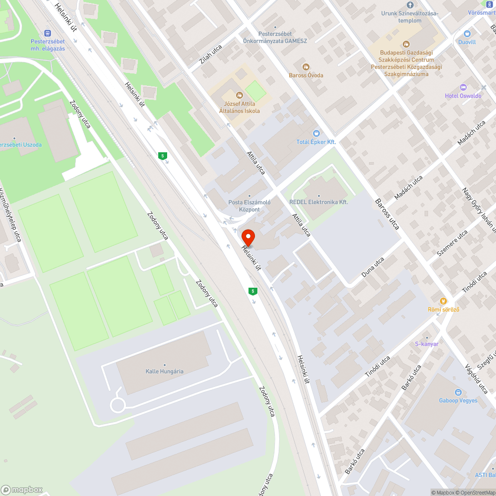 Szemét kanapéval bejelentés helye