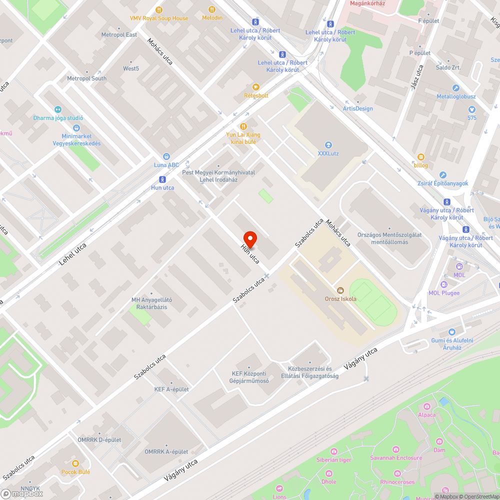 Hun utcai roncsok bejelentés helye