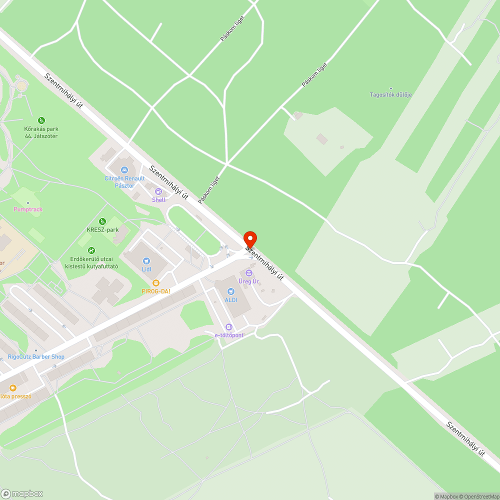 Üres keret bejelentés helye