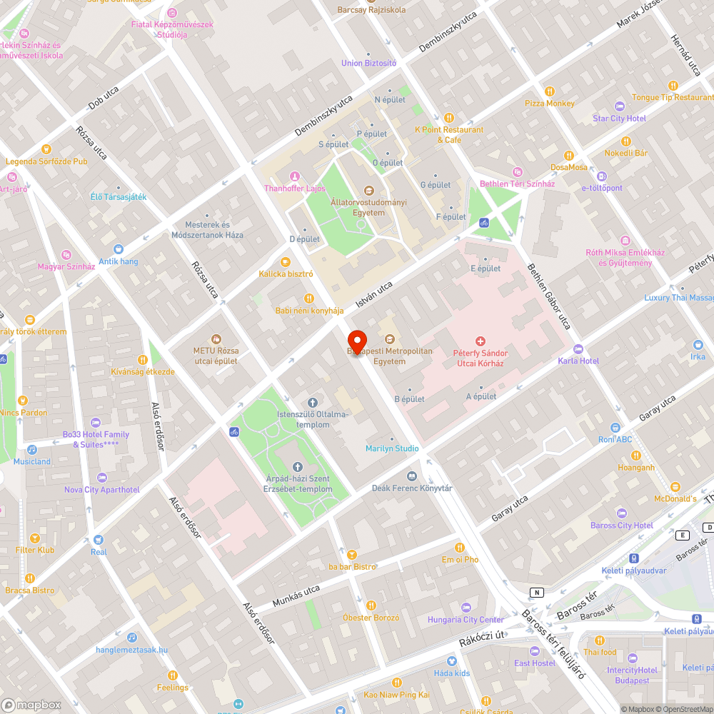 Elhagyott autó bejelentés helye