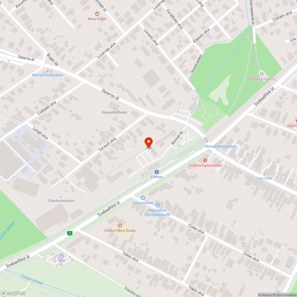 Elhagyott autók Cinkota P+R parkolójában bejelentés helye