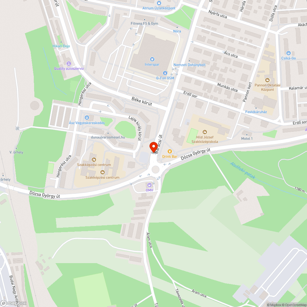 nyitott oszlopajtó bejelentés helye