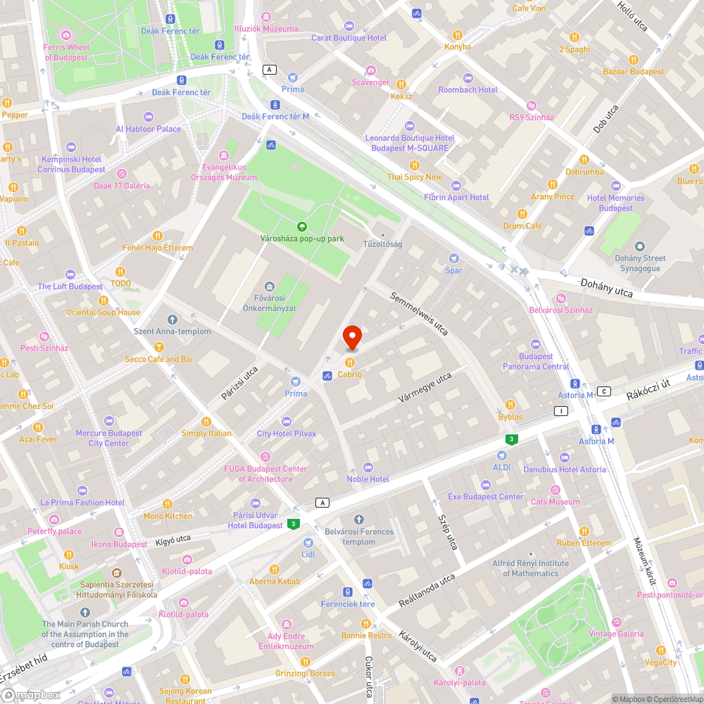 Vitkovics Mihály u. 6. bejelentés helye