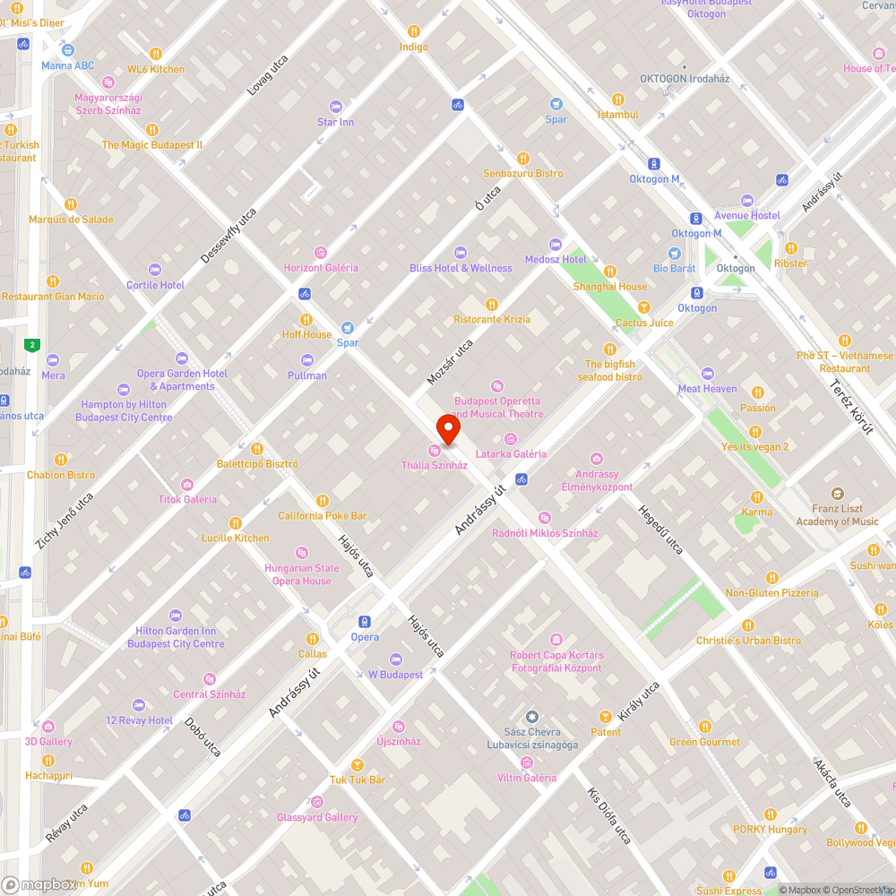 hiányzó fák a Nagymező utcában bejelentés helye