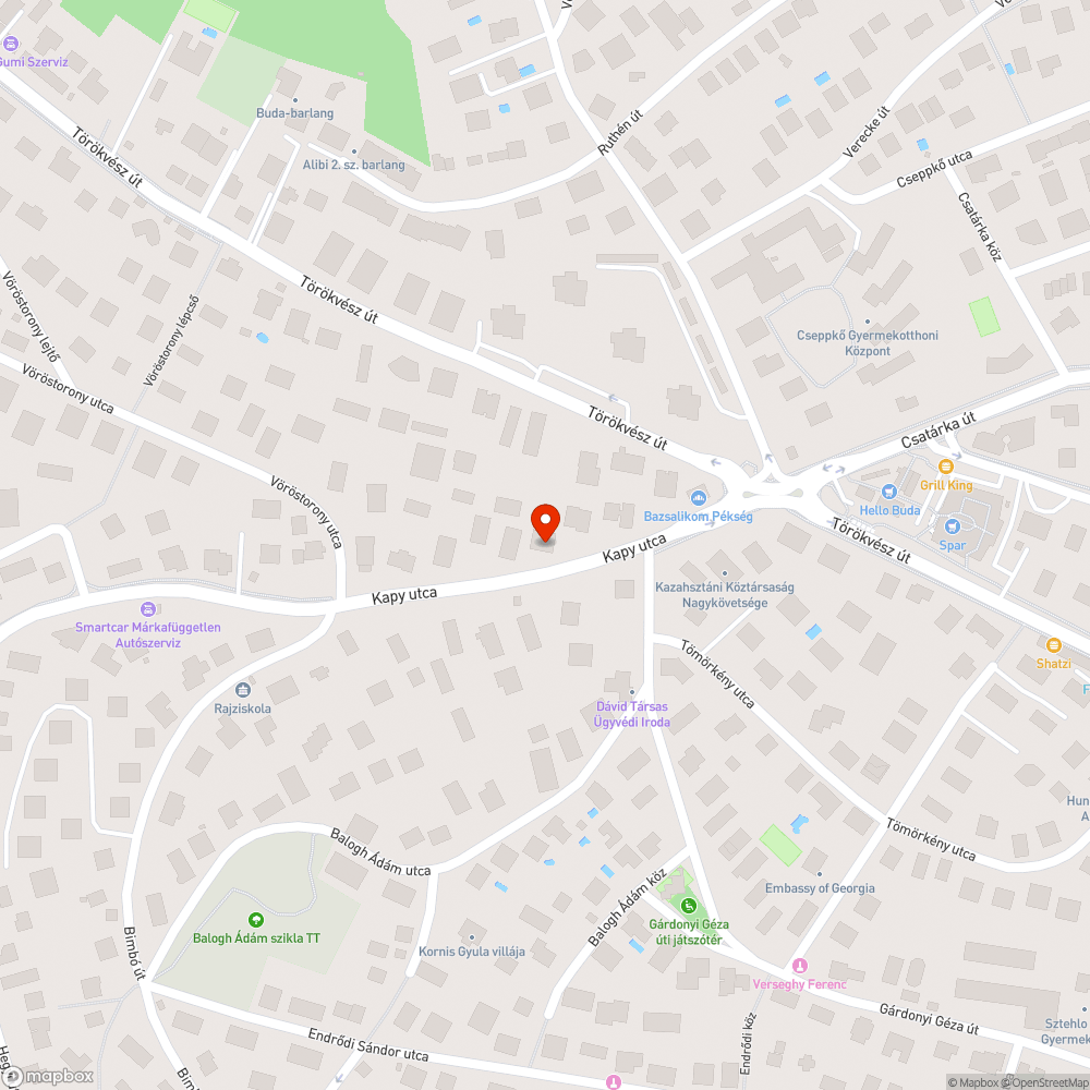 Fedlap bejelentés helye