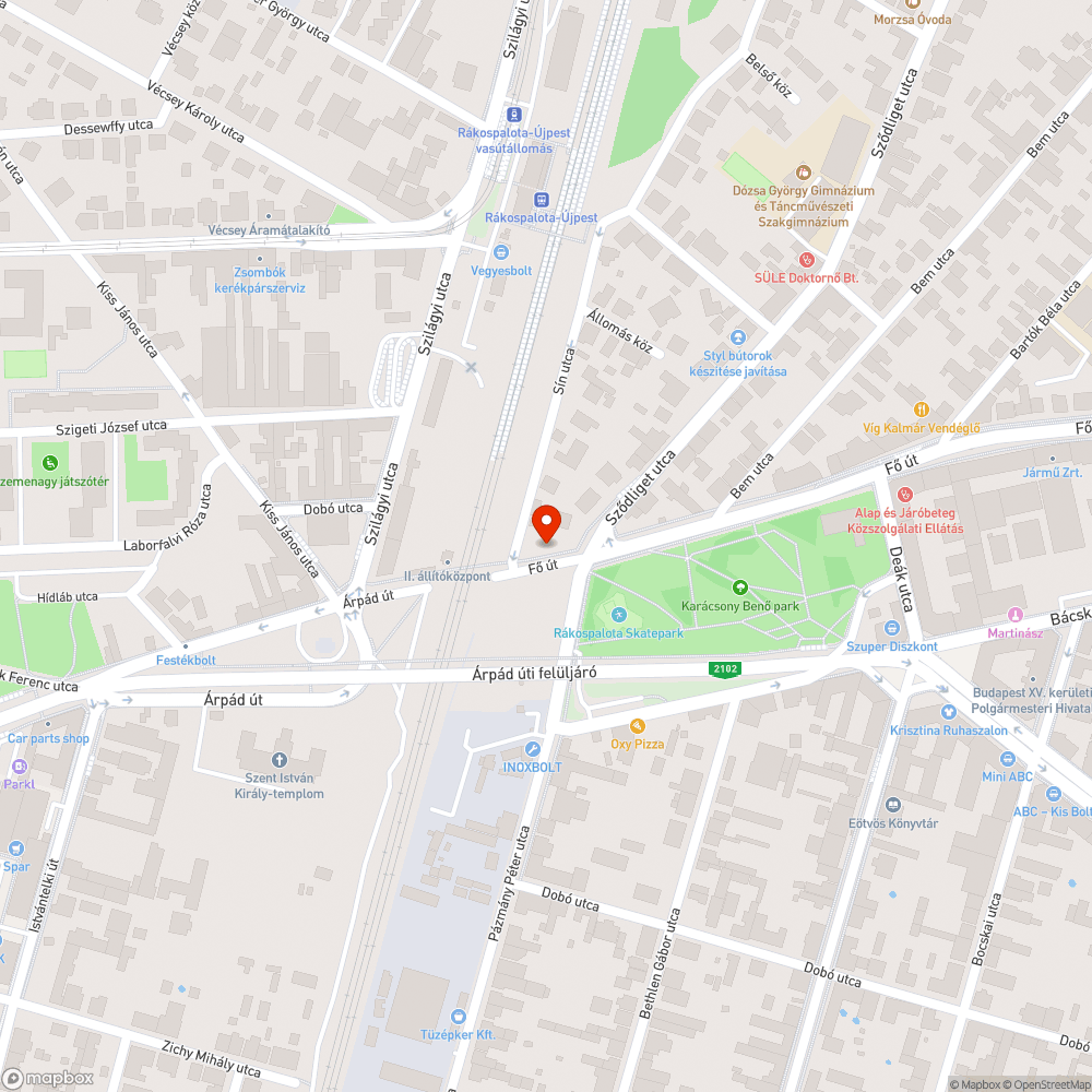 Hiányzó tábla bejelentés helye