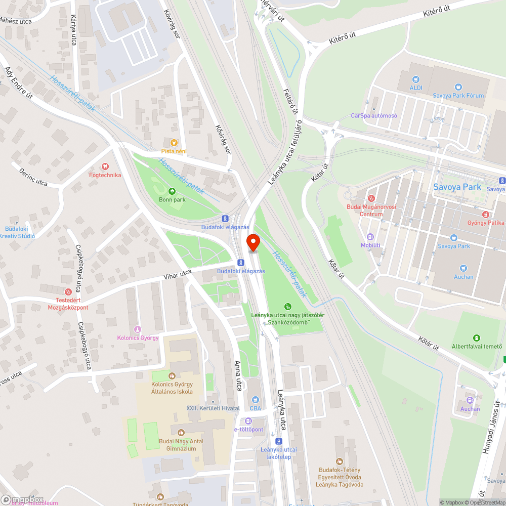 Elhanyagolt fa bejelentés helye