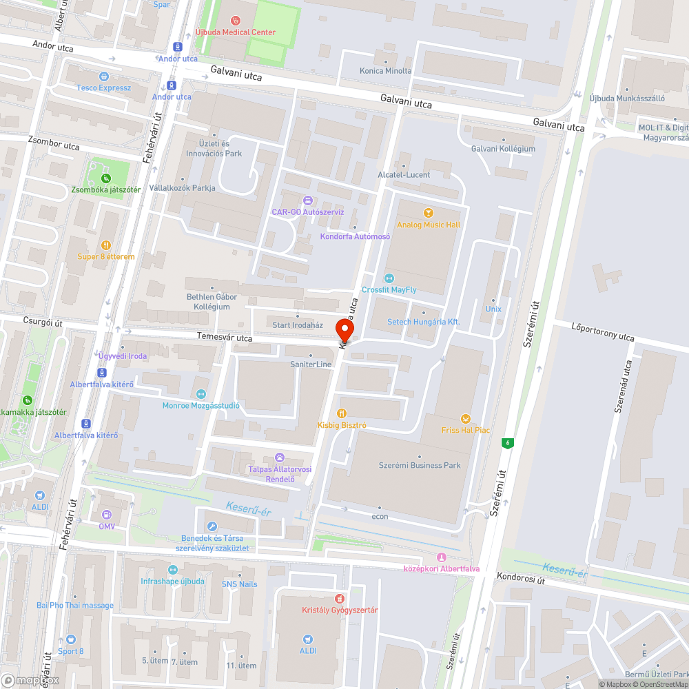 Kondorfa utcai roncstelep IV. bejelentés helye