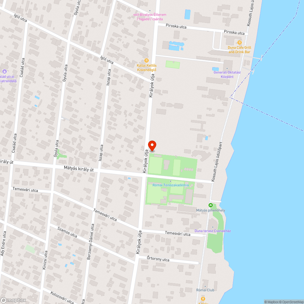 Árvízvédelmi probléma a Királyok útján bejelentés helye