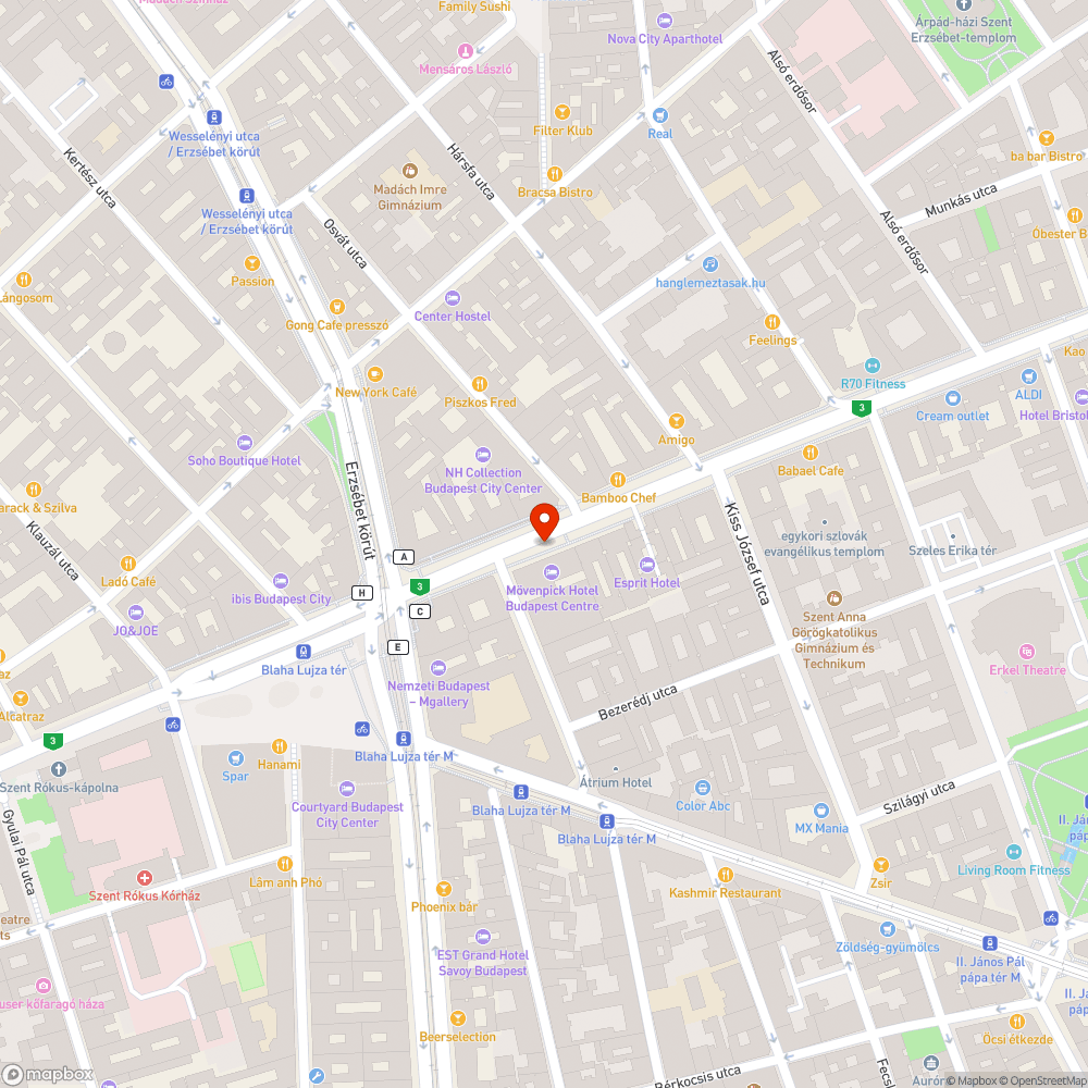 Kiégett lámpa bejelentés helye