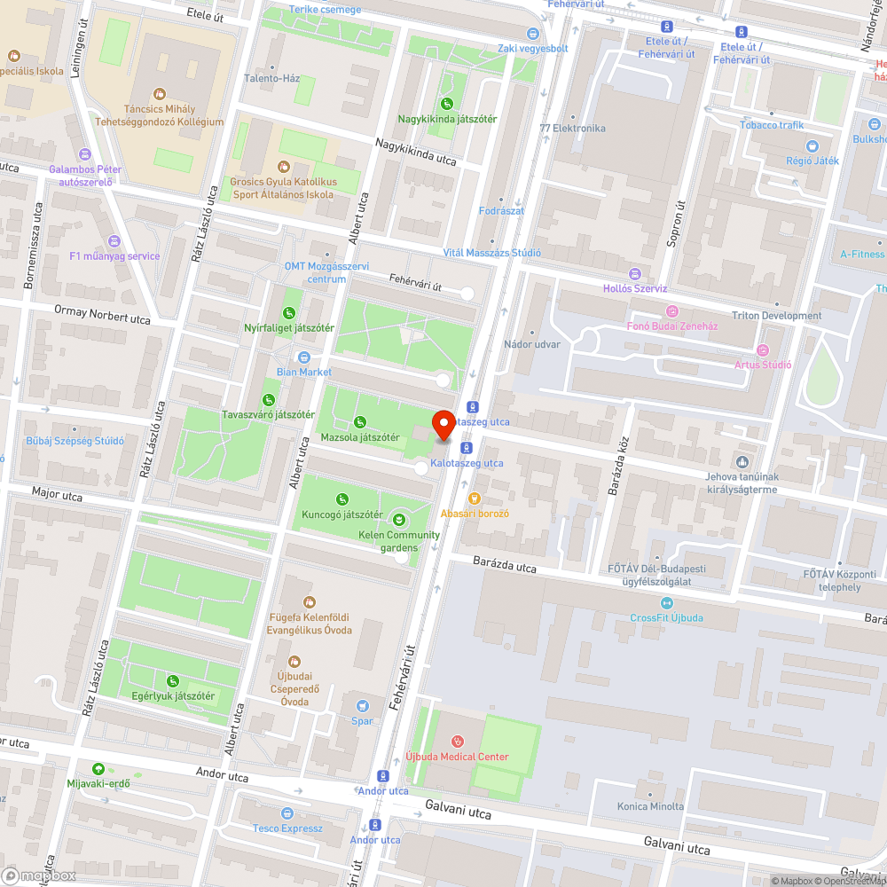 Szék az utcán bejelentés helye