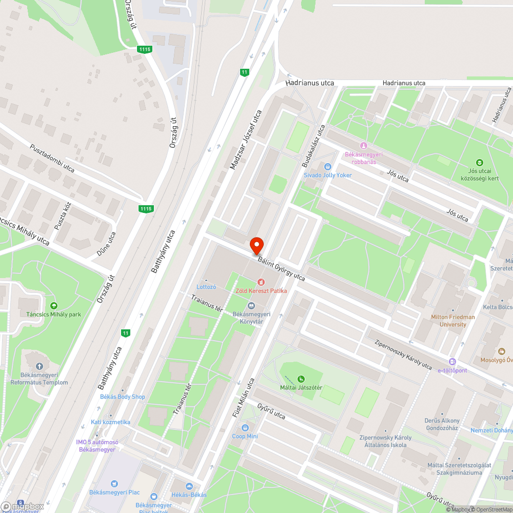 Bèkásmegyer, kitört oszlop miatt autók tilosban parkolnal bejelentés helye