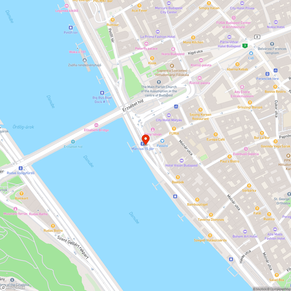 Veszélyes zebra a villamossínen keresztül bejelentés helye