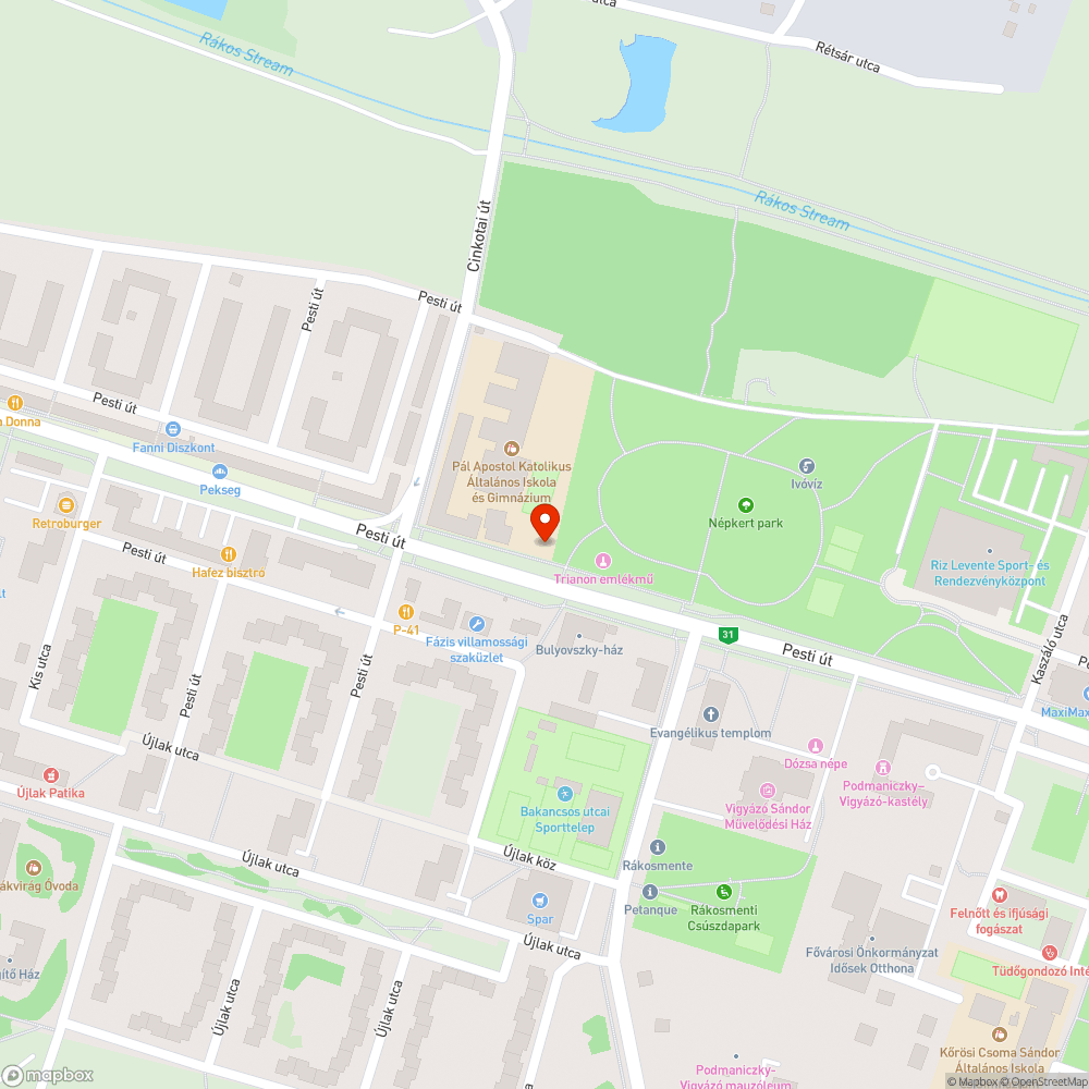 Másod oszlop bejelentés helye