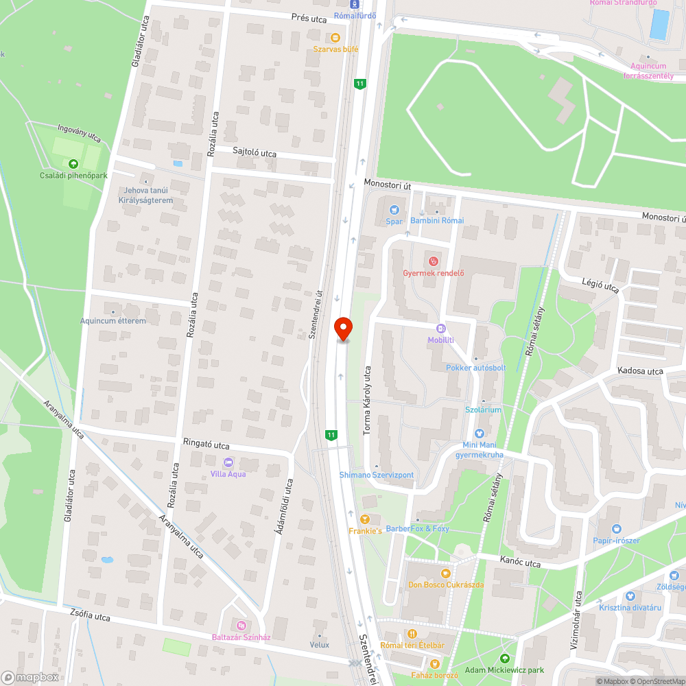 Mhu713 bejelentés helye